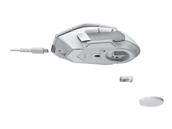 Logitech G502 X Lightspeed - Hiiri - optinen - 13 painiketta (LIGHTFORCE-kytkimet) - Langaton (USB) - Hero 25K -sensori - Logitech LIGHTSPEED-vastaan