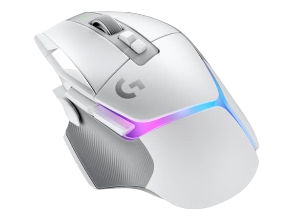 Logitech G502 X Plus - Mus - optisk - 13 knapper (LIGHTFORCE-brytere) - Trådløs (USB) - Hero 25K-sensor - Lightsync RGB - Logitech LIGHTSPEED-mottake