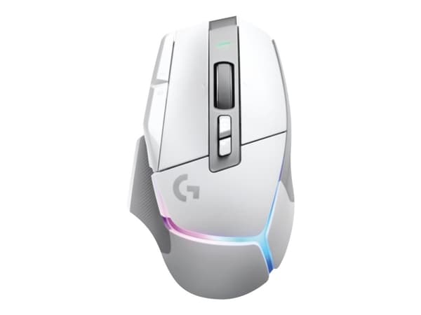 Logitech G502 X Plus - Mus - optisk - 13 knapper (LIGHTFORCE-brytere) - Trådløs (USB) - Hero 25K-sensor - Lightsync RGB - Logitech LIGHTSPEED-mottake Hvit
