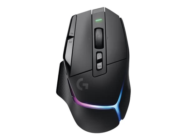 Logitech G502 X Plus - Mus - optisk - 13 knappar (LIGHTFORCE-switchar) - Trådlös (USB) - Hero 25K-sensor - Lightsync RGB - Logitech LIGHTSPEED-mottag Svart