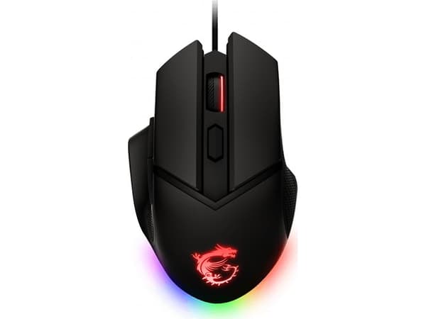 MSI Clutch GM20 Elite - Mus - ergonomisk - høyrehendt - optisk - 6 knapper - kablet - USB 2.0