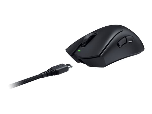 Razer DeathAdder V3 Pro - Hiiri - ergonominen - oikeakätinen - optinen - 5 painiketta - langaton - USB, Bluetooth - musta