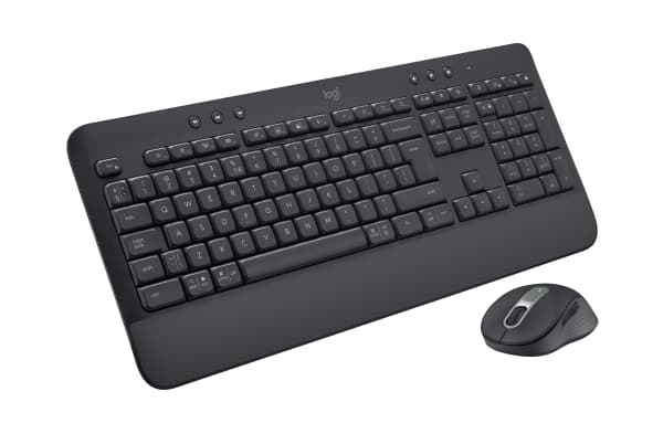 Logitech Signature MK650 Combo for Business - Tastatur- og mussett - trådløs - Bluetooth LE - QWERTY - US International - grafitt