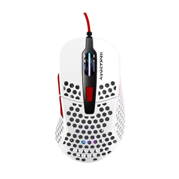 Spelmus - Xtrfy - M4 - Ultralätt - RGB - Tokyo limited edition - Vit Vit