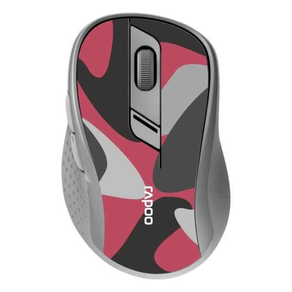 Rapoo M-500 Silent Multi-Mode trådlös optisk mus Röd kamouflage