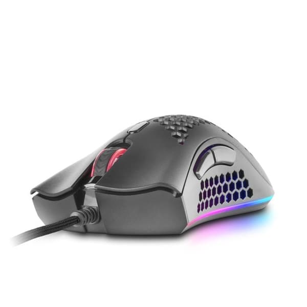Souris Gamer - Mars Gaming - MMEX Noir - 32K DPI - RGB - Feather Paracord-kabel