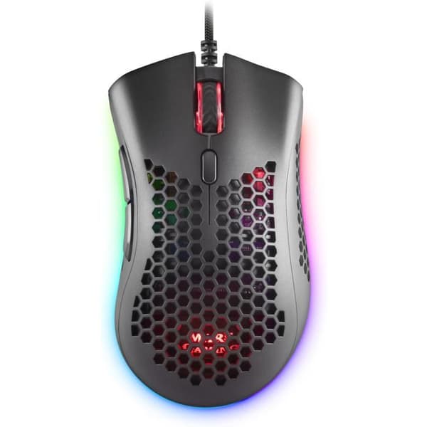 Souris Gamer - Mars Gaming - MMEX Noir - 32K DPI - RGB - Feather Paracord-kabel
