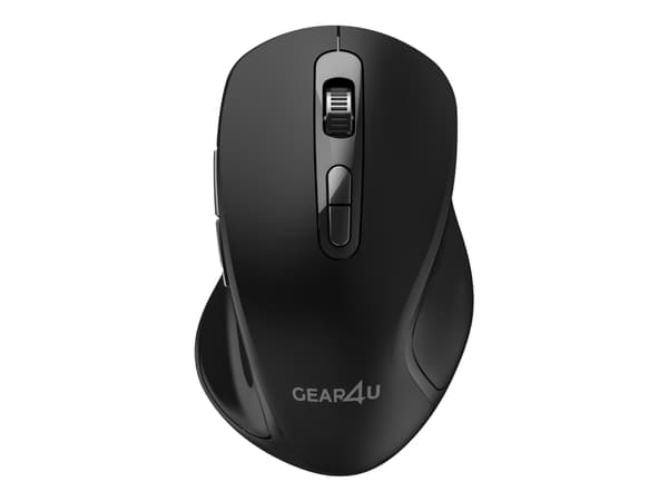 Gear4U KM-30 - Mus - 5 knapper - trådløs - USB trådløs mottaker - svart