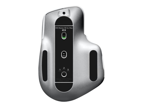 Logitech MX Master 3S (For Mac) - Mus - laser - 7 knapper - trådløs - Bluetooth, 2,4 GHz - Logitech BOLT-mottaker - Blekgrå