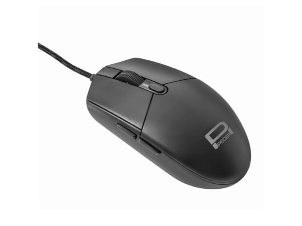 PEDEA FirstOne, Molempikätinen, Optinen, USB A-tyyppi, 2400 DPI, Musta