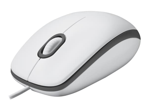 Logitech M100 - Mus - full størrelse - høyre- og venstrehåndet - optisk - 3 knapper - kablet - USB