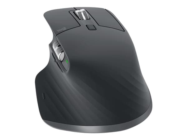 Logitech Master Series MX Master 3S for Business - Mus - ergonomisk - høyrehendt - optisk - 7 knapper - trådløs - Bluetooth - Logitech Logi Bolt USB-