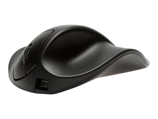 Bakker Elkhuizen HandShoeMouse Small - Mus - ergonomisk - högerhänt - 3 knappar - trådlös - trådlös USB-mottagare