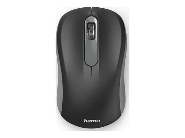 Hama AMW-200 - Mus - anthracite / black - höger- och vänsterhänta - optisk - 3 knappar - trådlös - 2.4 GHz - trådlös USB-mottagare - gråsvart