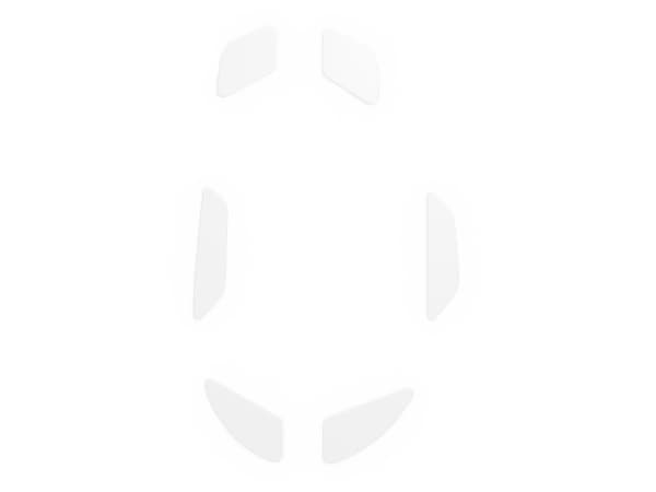 Glorious PC Gaming Race GLO-ACC-GSKATE-I, Museføtter, 0,81 mm, Hvit