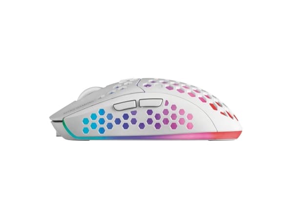 Mars Gaming MMW3W, högerhand, Optisk, RF Trådlös, 3200 DPI, Vit