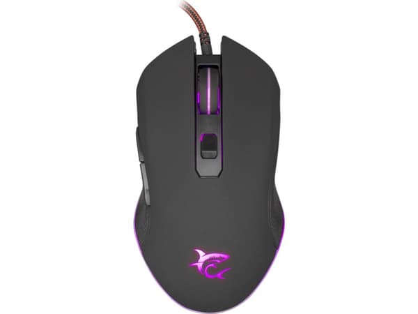 White Shark CYRUS, Ambidextrous, Optisk, USB Type-A, 3200 DPI, Svart Svart