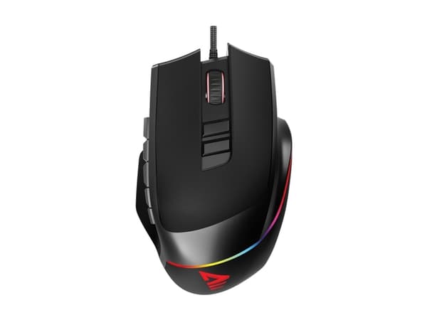 Savio Valiant gaming mouse RGB, högerhand, Optisk, USB Type-C, Svart Svart