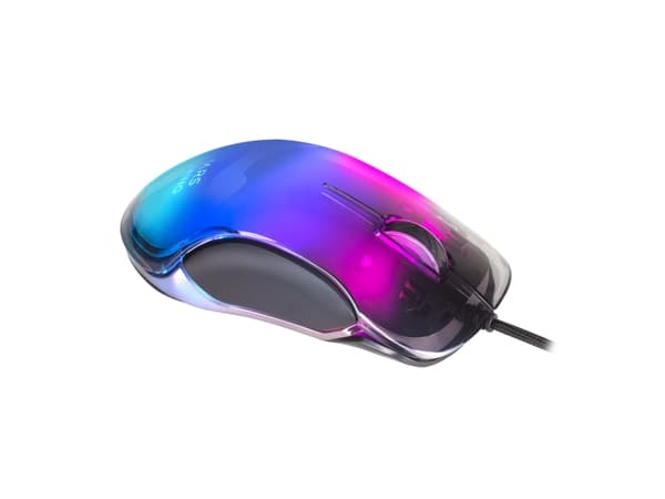 Mars Gaming MMGLOW, höger hand, USB Typ-A, 12800 dpi, svart