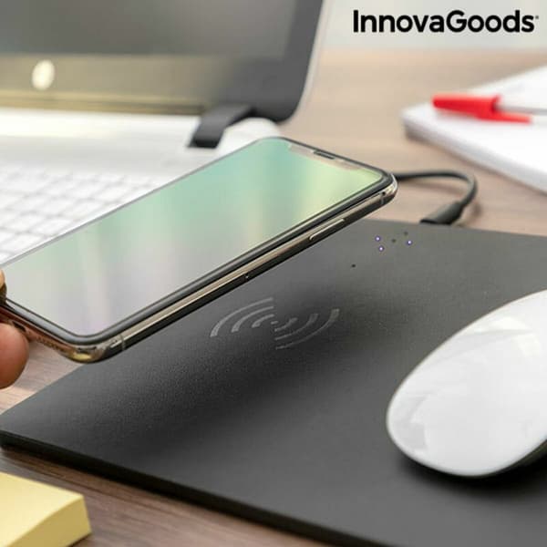 BEGAGNAD Musmatta med trådlös laddning 2-i-1 InnovaGoods Padwer (Renoverade A)