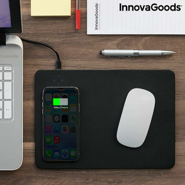 BEGAGNAD Musmatta med trådlös laddning 2-i-1 InnovaGoods Padwer (Renoverade A)