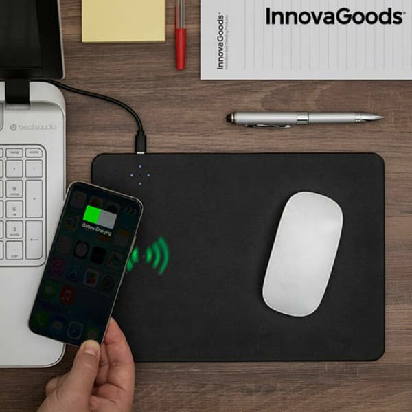 BEGAGNAD Musmatta med trådlös laddning 2-i-1 InnovaGoods Padwer (Renoverade A)