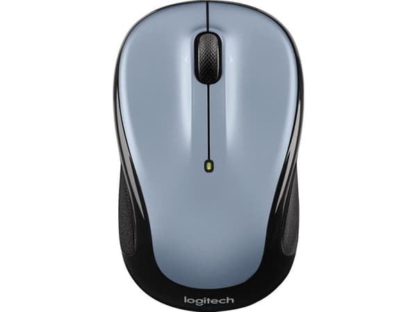 Logitech M325s - Mus - høyre- og venstrehåndet - optisk - 5 knapper - trådløs - 2.4 GHz - USB trådløs mottaker - grå