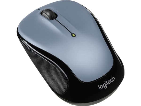Logitech M325s - Mus - høyre- og venstrehåndet - optisk - 5 knapper - trådløs - 2.4 GHz - USB trådløs mottaker - grå