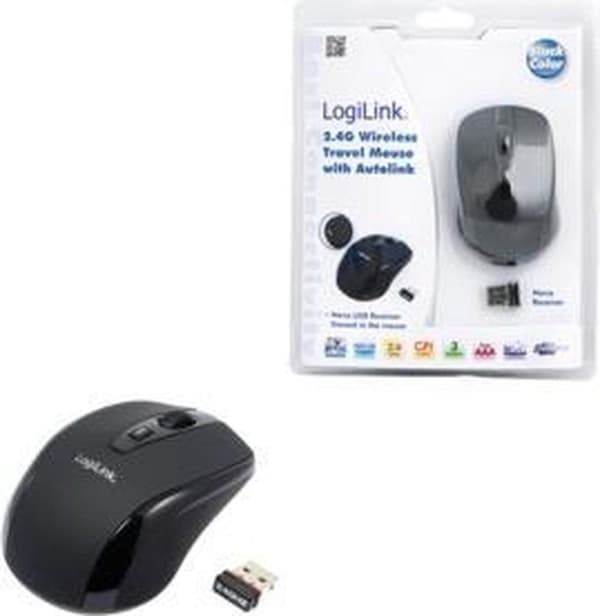 LogiLink ID0031 mus RF Trådlös Optisk 800 DPI