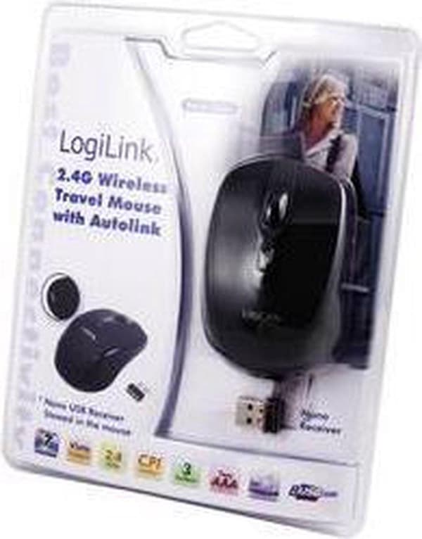 LogiLink ID0031 mus RF Trådlös Optisk 800 DPI