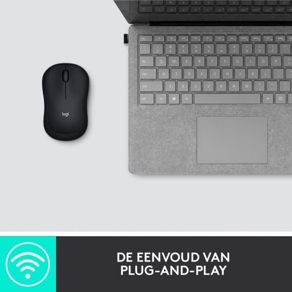 Logitech M185 - Trådløs mus - Grå