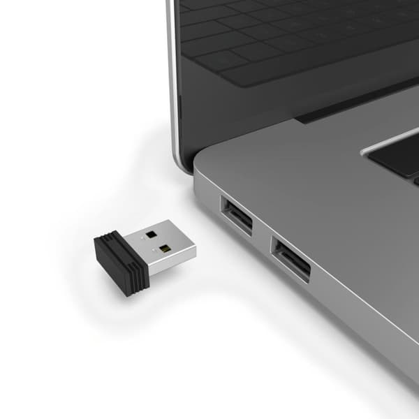 Hama Opt. trådlös mus med 6 knappar "MW-600", dubbelläge USB-C/USB-A, svart