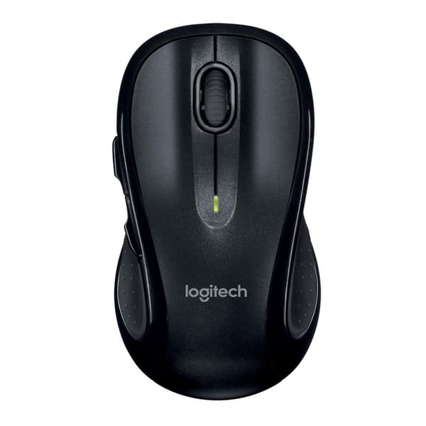 Logitech M510 - mus - högerhänt - laser - 5 knappar - trådlös - 2,4 GHz - trådlös mottagare (USB) - svart