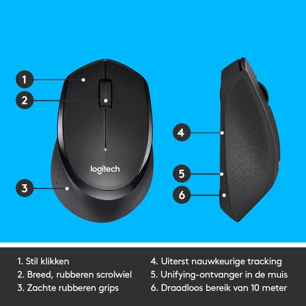 Logitech M330 Silent Plus - musta