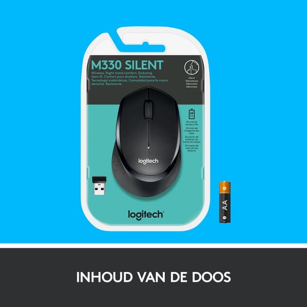 Logitech M330 Silent Plus - musta