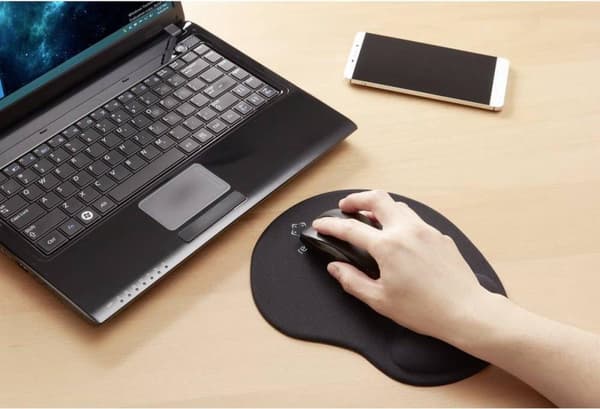 Renkforce Muismat Ergonomic (lxkxs) 201 x 20 x 233 mm