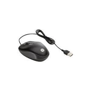 HP Travel - Mus - optisk - 3 knappar - trådbunden - USB - för Chromebook 11 G7, 14A G5, Chromebook x360, ProBook 640 G5, ProBook x360, ZBook 14u G6 Svart