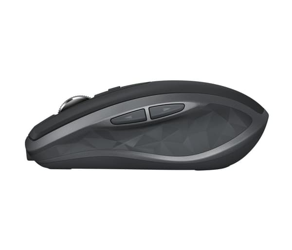 Logitech MX Anywhere 2S - Mus - laser - 7 knapper - trådløs - Bluetooth, 2,4 GHz - trådløs modtager (USB) - Grafit (910-006211)
