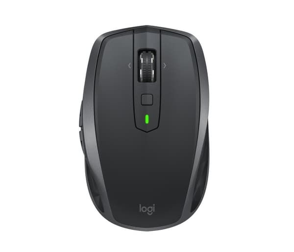Logitech MX Anywhere 2S - Mus - laser - 7 knapper - trådløs - Bluetooth, 2,4 GHz - trådløs modtager (USB) - Grafit (910-006211)