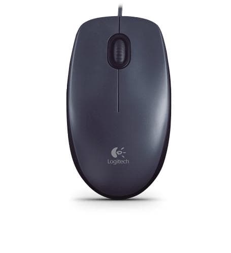 Logitech M100 - Trådbunden mus - USB - Plug & Play - Svart