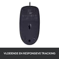 Miniatyrbillede 6 af 8: Logitech B100 - Mus - optisk - 3 knapper - kablet - USB - sort (910-003357)