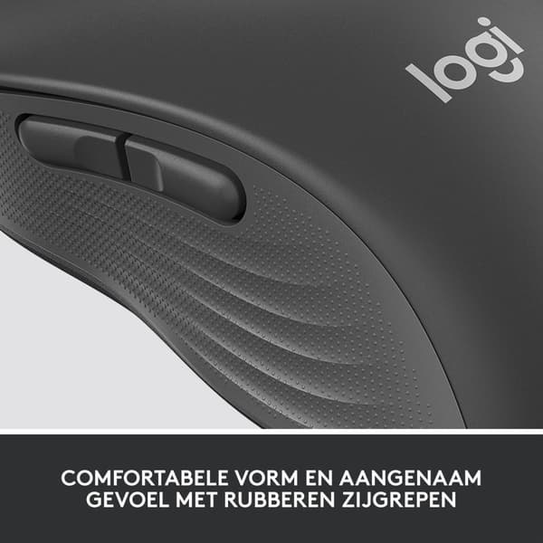 Logitech Signature M650 L - Hiiri - koko L - optinen - 5 painiketta - langaton - Bluetooth, 2,4 GHz - Logitech Logi Bolt USB-vastaanotin - Grafiitti (