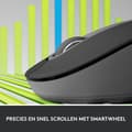 Pikkukuva 1 / 7: Logitech Signature M650 L - Hiiri - koko L - optinen - 5 painiketta - langaton - Bluetooth, 2,4 GHz - Logitech Logi Bolt USB-vastaanotin - Grafiitti (