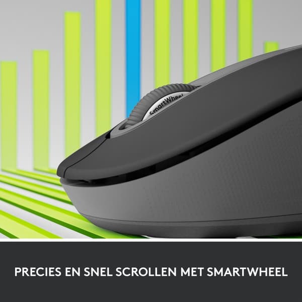 Logitech Signature M650 L - Hiiri - koko L - optinen - 5 painiketta - langaton - Bluetooth, 2,4 GHz - Logitech Logi Bolt USB-vastaanotin - Grafiitti ( Grafiitti