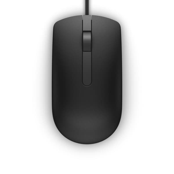 Dell MS116 - Mus - optisk - trådbunden - USB - svart (570-AAIS) Svart