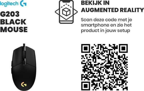Logitech G203 LIGHTSYNC - Pelihiiri - musta