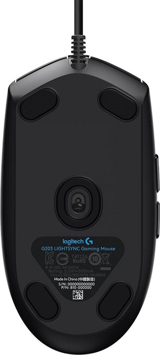 Logitech G203 LIGHTSYNC - Pelihiiri - musta