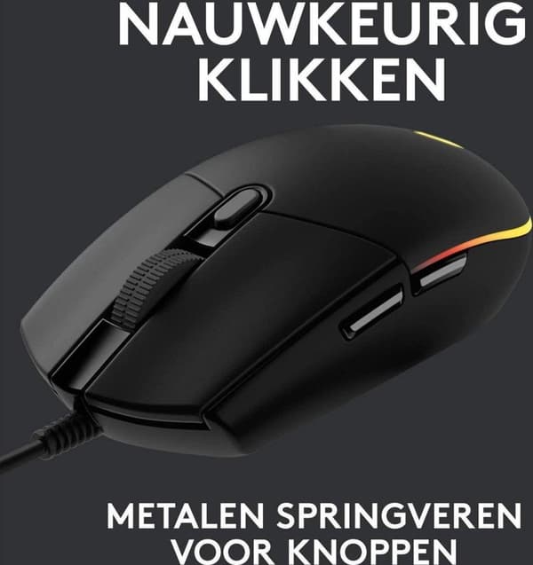 Logitech G203 LIGHTSYNC - Pelihiiri - musta