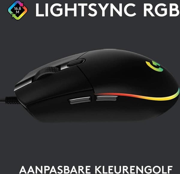 Logitech G203 LIGHTSYNC - Pelihiiri - musta