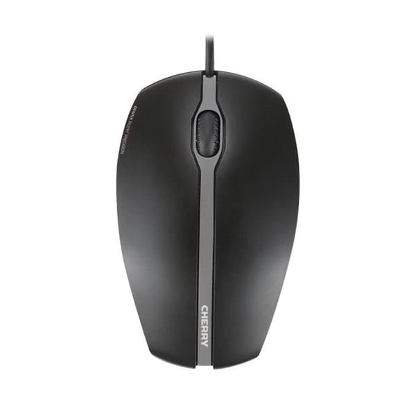 CHERRY GENTIX SILENT - Mus - optisk - 3 knappar - trådbunden - USB - svart Svart